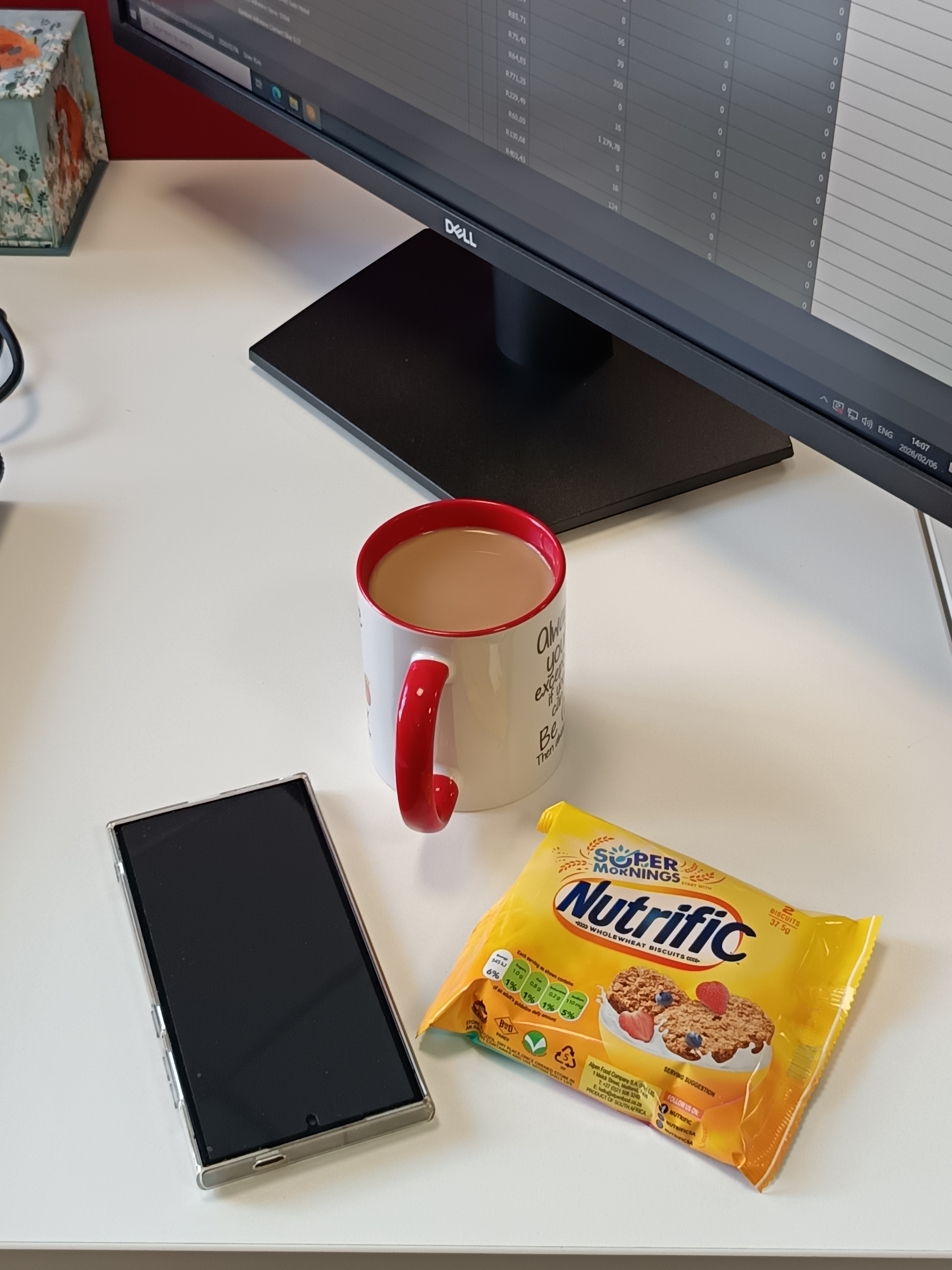 Nutrific breakfast in a corporate setting